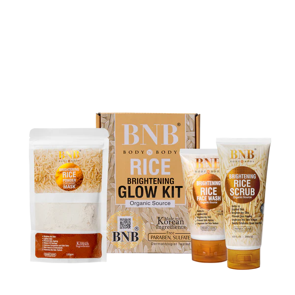 BNB RICE BRIGHTENING GLOW KIT