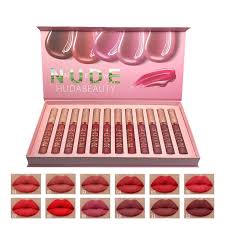 HUDA BEAUTY 12 PCS Liquid Mate Lipstick Set