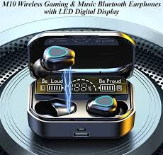 M10 TWS Wireless Earbuds with Charging Power Bank & LED Display 3D Touch Bluetooth Headset newest